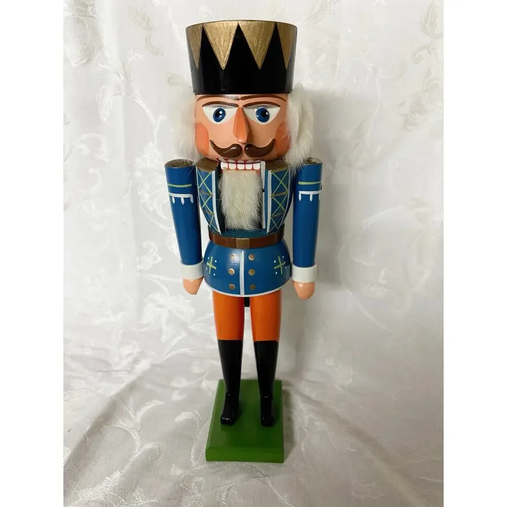 Rare Vintage 16” Nutcracker King Blue